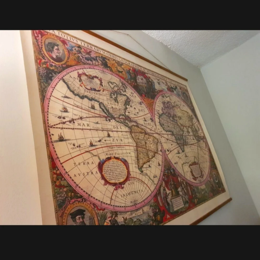 Vintage world map